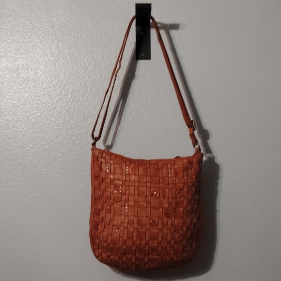 Vilenca Holland Woven Style Studs Purse Brown - Picture 2 of 16